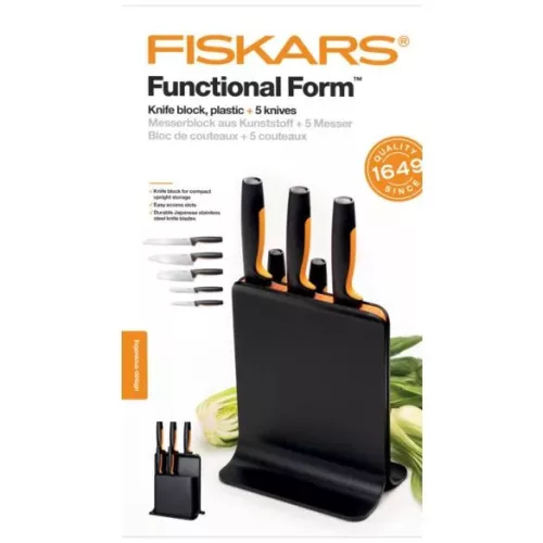 Functional Form Késkészlet 5 késsel műanyag blokkban
